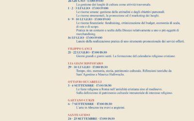 CHIESE APERTE 2021