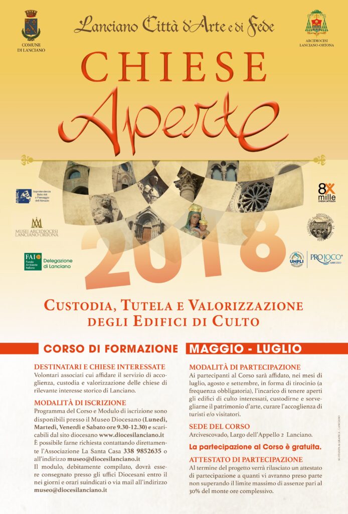 Locandina Chiese Aperte 2018